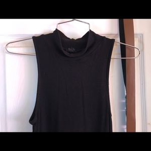 Black turtle neck top